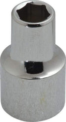 Proto - 3/8", 1/2" Drive, Standard Hand Socket - 6 Points, 1-31/64" OAL, Chrome Finish - Makers Industrial Supply