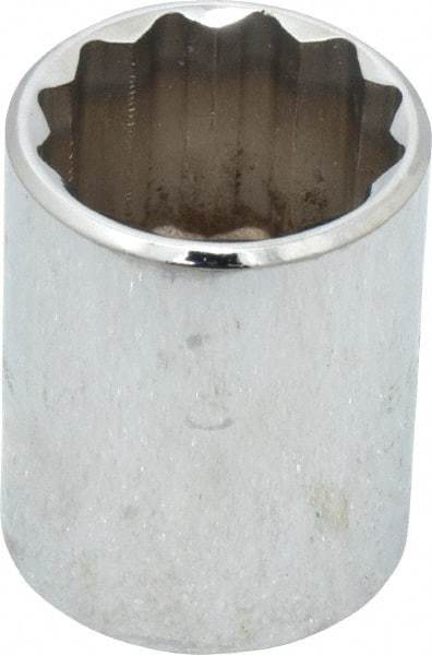 Proto - 15/16", 1/2" Drive, Standard Hand Socket - 12 Points, 1-9/16" OAL, Chrome Vanadium, Chrome Finish - Makers Industrial Supply