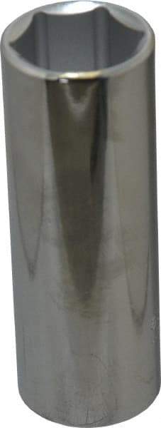 Proto - 7/8", 1/2" Drive, Deep Hand Socket - 6 Points, 3-1/4" OAL, Chrome Finish - Makers Industrial Supply