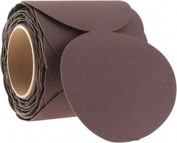 3M - 5" Diam, 180 Grit Aluminum Oxide Adhesive PSA Disc - Very Fine Grade, X Weighted Cloth Backing, For Bench Top Motors, Random Orbital Sanders - Makers Industrial Supply