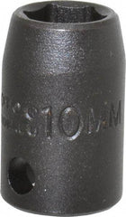 Proto - 3/8" Drive 10mm Standard Impact Socket - 6 Points, 1-1/32" OAL - Makers Industrial Supply