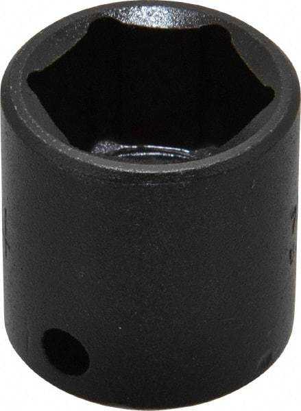 Proto - 3/8" Drive 3/4" Standard Impact Socket - 6 Points, 1-3/32" OAL - Makers Industrial Supply