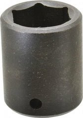 Proto - 1/2" Drive 1" Standard Impact Socket - 6 Points, 1-3/4" OAL - Makers Industrial Supply