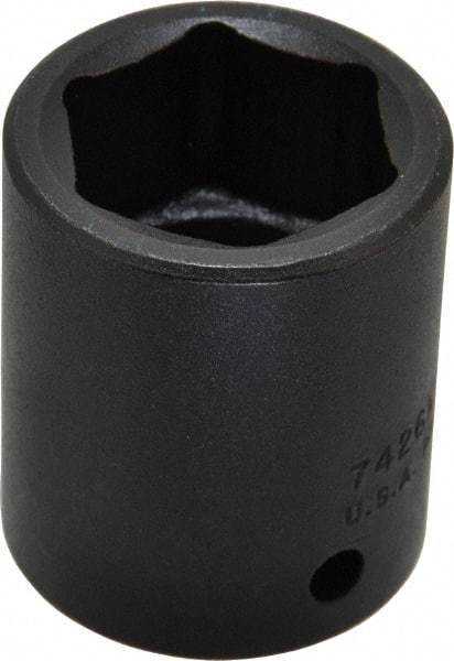 Proto - 1/2" Drive 26mm Standard Impact Socket - 6 Points, 2" OAL - Makers Industrial Supply