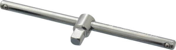 Proto - 1/4" Drive Socket Sliding T-Handle - 4-1/2" OAL, Chrome Finish - Makers Industrial Supply