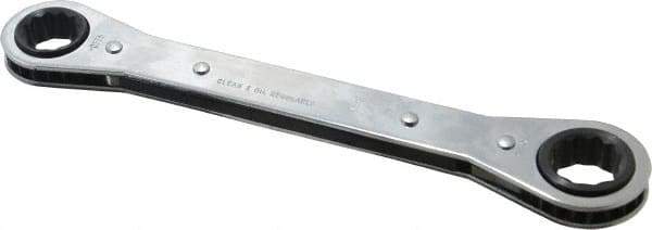 Proto - 5/8" x 11/16" 12 Point Ratcheting Box Wrench - Double End, 8-3/32" OAL, Steel - Makers Industrial Supply