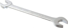 Proto - 11/16" x 25/32" Standard Open End Wrench - 8-7/8" OAL, Double End, Satin Finish, 15° Head Angle - Makers Industrial Supply