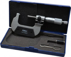 Fowler - 1 to 2" Range, 0.0001" Graduation, Mechanical Outside Micrometer - Ratchet Stop Thimble, Accurate to 0.00016", Digital Counter - Makers Industrial Supply