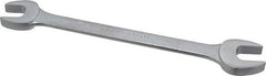 Proto - 16mm x 17mm Standard Open End Wrench - 8-1/8" OAL, Double End, Satin Finish, 15° Head Angle - Makers Industrial Supply