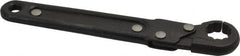 Proto - 1/2", Black Finish, Ratcheting Flare Nut Wrench - 12 Points, 5-7/16" OAL, Steel, Single End Head - Makers Industrial Supply