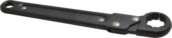 Proto - 3/4", Black Finish, Ratcheting Flare Nut Wrench - 12 Points, 7-1/4" OAL, Steel, Single End Head - Makers Industrial Supply