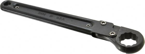 Proto - 15/16", Black Finish, Ratcheting Flare Nut Wrench - 12 Points, 9-3/8" OAL, Steel, Single End Head - Makers Industrial Supply