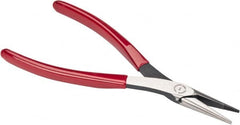 Proto - 7-25/32" OAL, 1-9/16" Jaw Length x 17/32" Jaw Width, Long Nose Needle Nose Pliers - Serrated Jaw, Plastisol Handles - Makers Industrial Supply