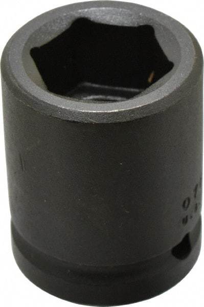 Proto - 3/4" Drive 1" Standard Impact Socket - 6 Points, 2-1/16" OAL - Makers Industrial Supply