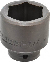 Proto - 3/4" Drive 1-3/4" Standard Impact Socket - 6 Points, 2-5/8" OAL - Makers Industrial Supply