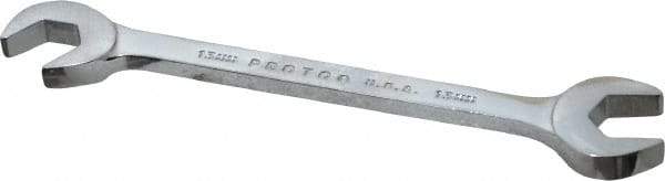 Proto - 13mm Standard Open End Wrench - 5-1/2" OAL, Double End, Chrome Finish, 15° & 60° Head Angle - Makers Industrial Supply