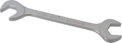 Proto - 13/16" Standard Open End Wrench - 7-1/2" OAL, Double End, Chrome Finish, 15° & 60° Head Angle - Makers Industrial Supply