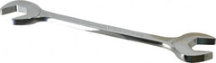 Proto - 1-1/8" Standard Open End Wrench - 11" OAL, Double End, Chrome Finish, 15° & 60° Head Angle - Makers Industrial Supply