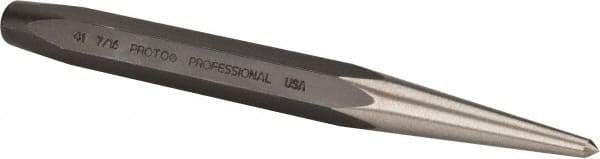 Proto - 11/64" Center Punch - 5-1/4" OAL, Steel - Makers Industrial Supply