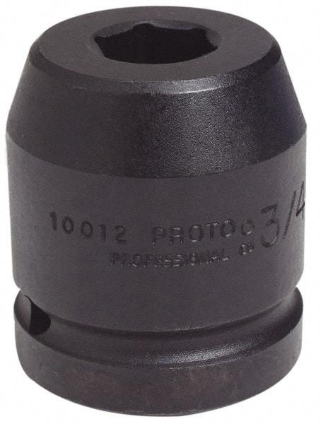 Proto - 1" Drive 4-1/8" Standard Impact Socket - 6 Points, 5-1/2" OAL - Makers Industrial Supply