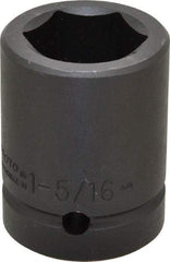 Proto - 1" Drive 1-5/16" Standard Impact Socket - 6 Points, 2-3/4" OAL - Makers Industrial Supply