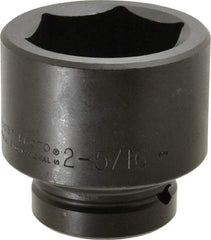 Proto - 1" Drive 2-5/16" Standard Impact Socket - 6 Points, 3-21/64" OAL - Makers Industrial Supply