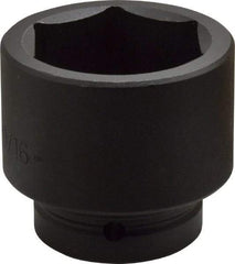 Proto - 1" Drive 2-9/16" Standard Impact Socket - 6 Points, 3-1/2" OAL - Makers Industrial Supply