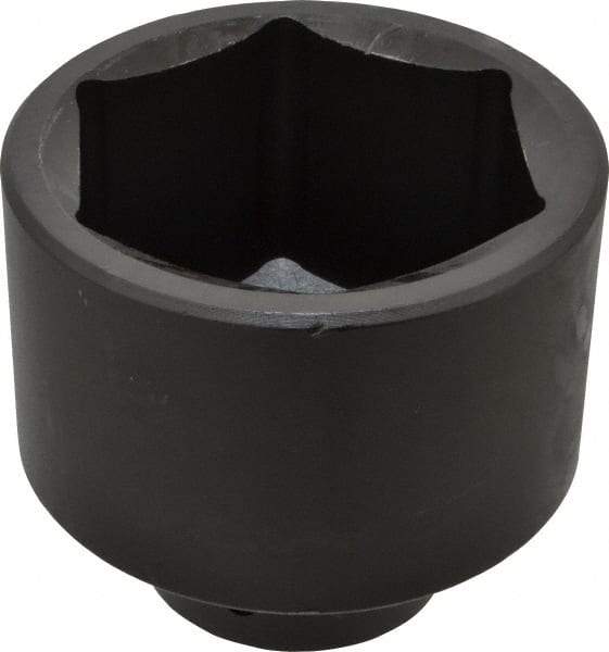 Proto - 1" Drive 3-1/2" Standard Impact Socket - 6 Points, 4-1/2" OAL - Makers Industrial Supply