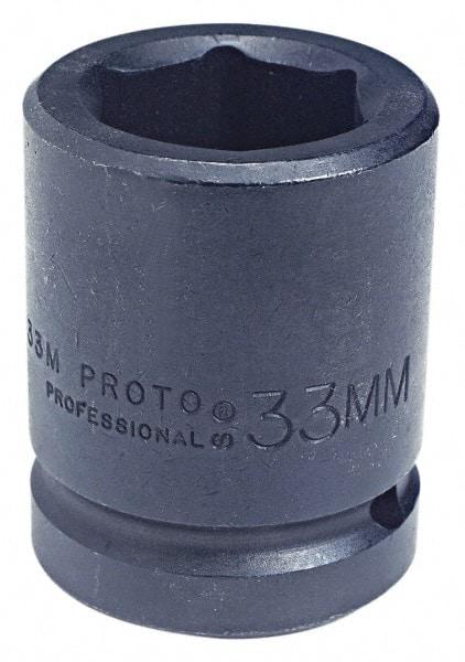 Proto - 1" Drive 4" Standard Impact Socket - 6 Points, 5-1/2" OAL - Makers Industrial Supply