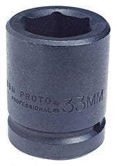 Proto - 1" Drive 24mm Standard Impact Socket - 6 Points, 2-7/16" OAL - Makers Industrial Supply