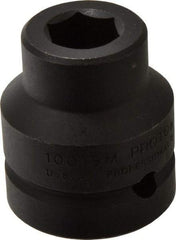 Proto - 1" Drive 19mm Standard Impact Socket - 6 Points, 2-7/16" OAL - Makers Industrial Supply