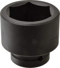 Proto - 1" Drive 60mm Standard Impact Socket - 6 Points, 3-3/8" OAL - Makers Industrial Supply