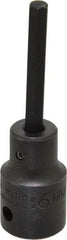 Proto - 1/2" Drive, 6mm Impact Hex Bit Socket - 3-1/4" OAL - Makers Industrial Supply