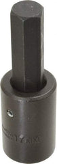 Proto - 1/2" Drive, 17mm Impact Hex Bit Socket - 4" OAL - Makers Industrial Supply