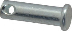 Made in USA - 5/16" Pin Diam, 1" OAL, Standard Clevis Pin - 9/64" Hole, 55/64" Usable Length, Zinc-Plated Steel - Makers Industrial Supply