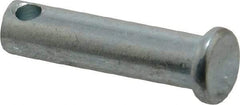 Made in USA - 5/16" Pin Diam, 1-1/4" OAL, Standard Clevis Pin - 9/64" Hole, 1-7/64" Usable Length, Zinc-Plated Steel - Makers Industrial Supply