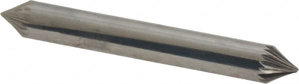 Atrax - 1/4" Cut Diam, 1/4" Shank Diam, Taper Head Single Cut Burr - Carbide, Radius End, 3/16" LOC, 2" OAL - Makers Industrial Supply