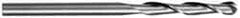 SGS - 3/8" Diam, 1-3/4" LOC, 2 Flute Solid Carbide Ball End Mill - Uncoated, Single End, 4" OAL, 3/8" Shank Diam, Spiral Flute - Makers Industrial Supply