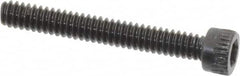 Made in USA - #4-40 UNC Hex Socket Drive, Socket Cap Screw - Alloy Steel, Black Oxide Finish, Fully Threaded, 7/8" Length Under Head - Makers Industrial Supply