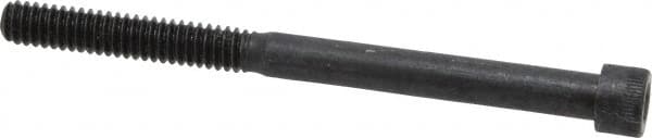 Made in USA - 1/4-20 UNC Hex Socket Drive, Socket Cap Screw - Alloy Steel, Black Oxide Finish, Partially Threaded, 3-1/4" Length Under Head - Makers Industrial Supply