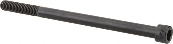 Made in USA - 3/8-16 UNC Hex Socket Drive, Socket Cap Screw - Alloy Steel, Black Oxide Finish, Partially Threaded, 6" Length Under Head - Makers Industrial Supply