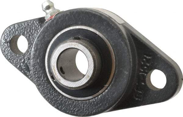 Browning - 5/8" ID, 3-7/8" OAL x 2-1/8" OAH 2-Bolt Flange - 1,444 Lb Static Cap, 2,611 Lb Dyn Cap, 3" Btw Mnt Hole Ctrs, Cast Iron - Makers Industrial Supply