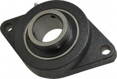 Browning - 2" ID, 8-1/2" OAL x 5-1/4" OAH 2-Bolt Flange - 6,601 Lb Static Cap, 9,752 Lb Dyn Cap, 7-1/4" Btw Mnt Hole Ctrs, Cast Iron - Makers Industrial Supply