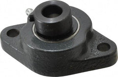 Browning - 5/8" ID, 3-7/8" OAL x 2-3/8" OAH 2-Bolt Flange - 1,444 Lb Static Cap, 2,611 Lb Dyn Cap, 3" Btw Mnt Hole Ctrs, Cast Iron - Makers Industrial Supply