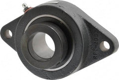 Browning - 1-1/2" ID, 6-3/4" OAL x 4-1/8" OAH 2-Bolt Flange - 4,467 Lb Static Cap, 7,340 Lb Dyn Cap, 5-21/32" Btw Mnt Hole Ctrs, Cast Iron - Makers Industrial Supply