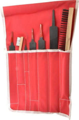 Simonds File - 7 Piece American Pattern File Set - 8", 10", 12", 14" Long, Bastard/Smooth Coarseness, Set Includes Half Round, Mill - Makers Industrial Supply