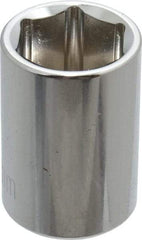 Paramount - 3/8" Drive, Standard Hand Socket - 6 Points, 1-3/16" OAL, Steel, Chrome Finish - Makers Industrial Supply