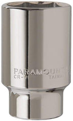 Paramount - 1-5/8", 3/4" Drive, Deep Hand Socket - 6 Points, 3-1/2" OAL, Steel, Chrome Finish - Makers Industrial Supply