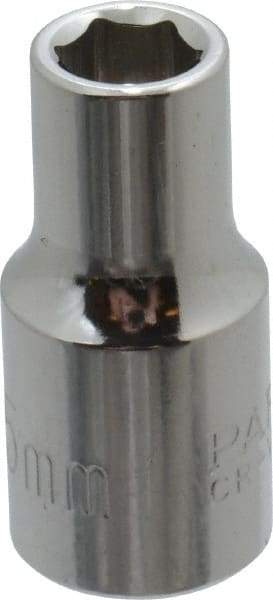 Paramount - 1/4" Drive, Standard Hand Socket - 6 Points, 15/16" OAL, Steel, Chrome Finish - Makers Industrial Supply