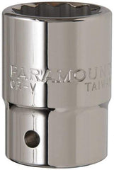 Paramount - 1-1/16", 3/4" Drive, Standard Hand Socket - 12 Points, 2" OAL - Makers Industrial Supply